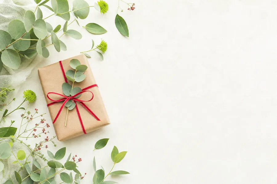 Geschenk mit Schleife